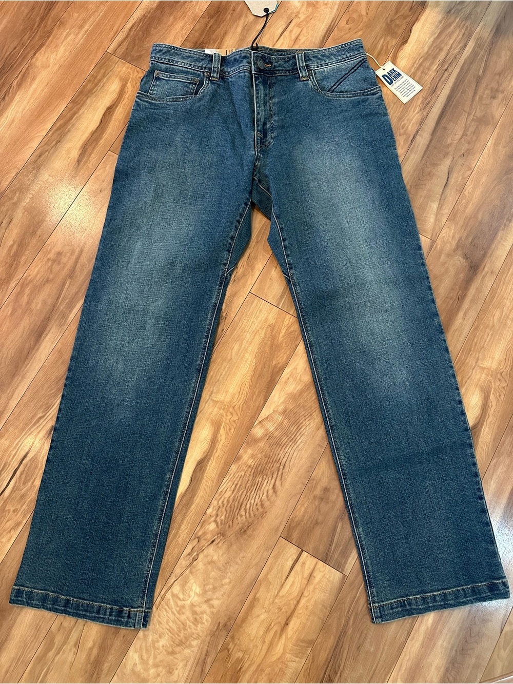prAna Axiom Jeans Men’s 32x32 Antique Stone Wash Straight Leg NWT $110